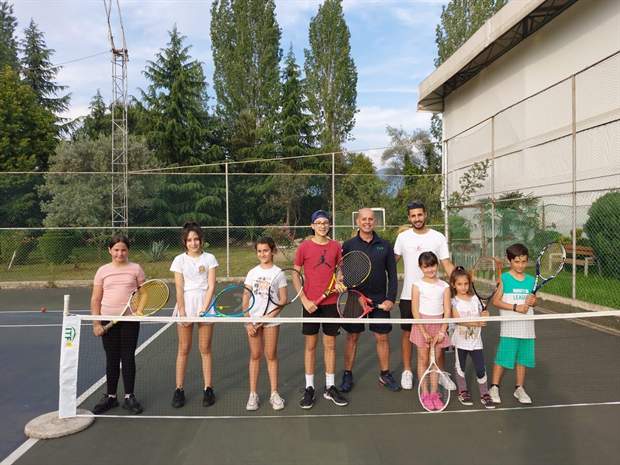 Session with players and ITF development staff