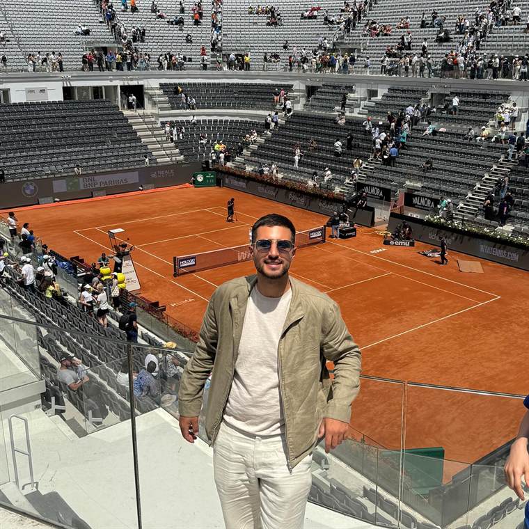 Aiger Sulo at the Internazionali d'Italia, Foro Italico