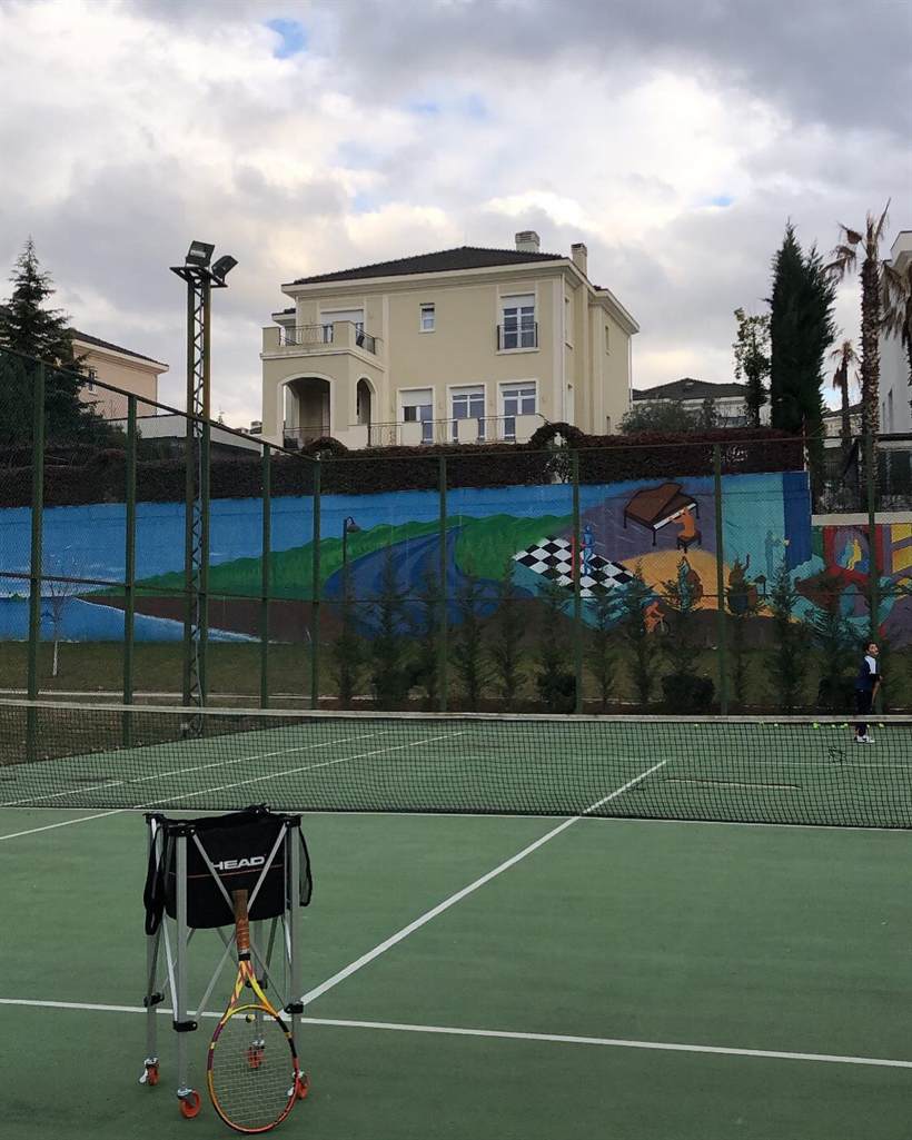 Private court at Rolling Hills Residences, Tirana